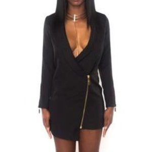 Waiting List Fitted Tux Dress